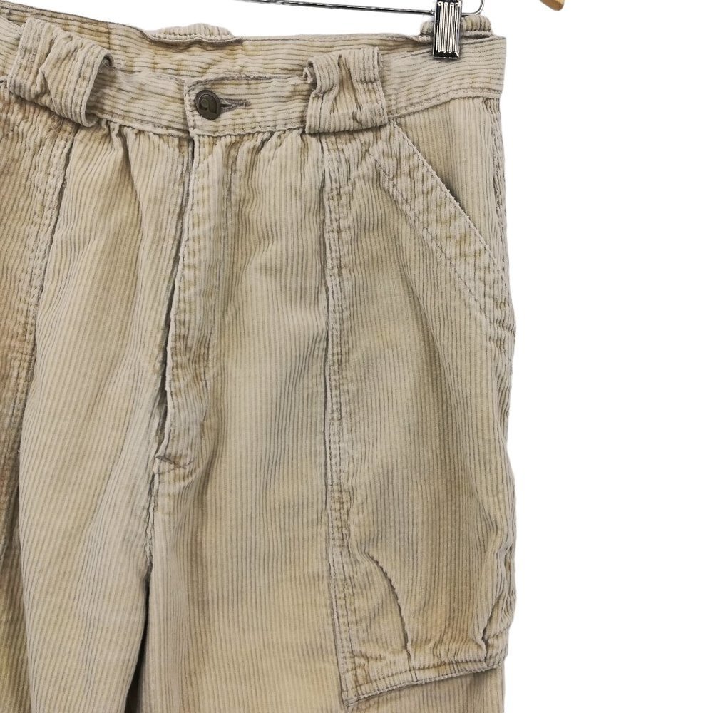 Vintage Unionbay Corduroy Tapered Jogger Pants Size 14 90s 80s Harem Snap Ankle - Picture 4 of 12